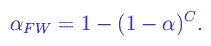 Formula: Family-wise Type I Error (Graphical)