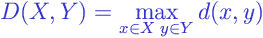 Formula: Complete Linkage Clustering