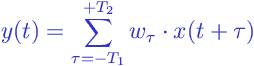 Formula: Linear Filter