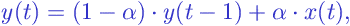 Formula: Exponential Filter