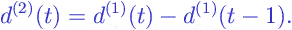 Formula: Differencing (of Time Series)