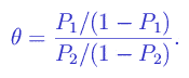 Formula: Odds Ratio (Graphical)