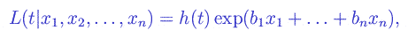 Formula: Proportional Hazard Model (Graphical)
